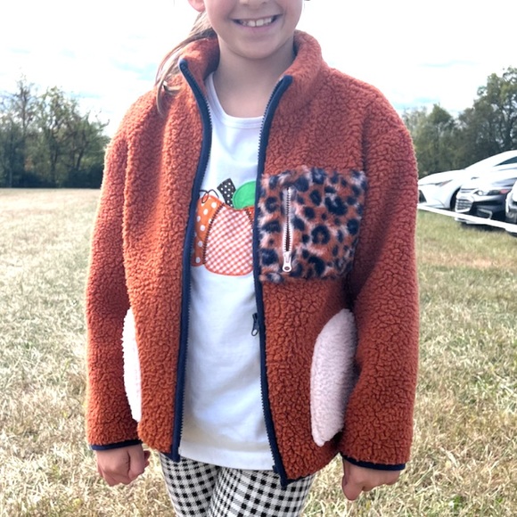 Cat & Jack Sherpa Zip Up Jacket - Picture 1 of 7